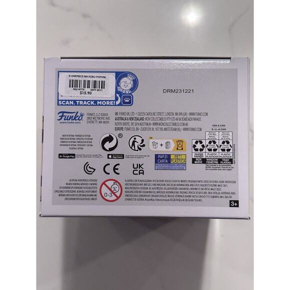 Funko Pop! One Piece Roronoa Zoro #1496 Hot Topic Exclusive - Picture 8 of 8